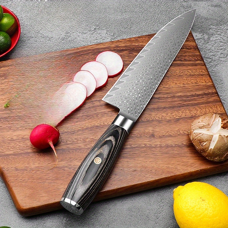 Damascus Chef Knife Household Sharp Vegetable Cutting Meat Multifunctional  Knife Commercial Japanese Food Sushi Special Knife