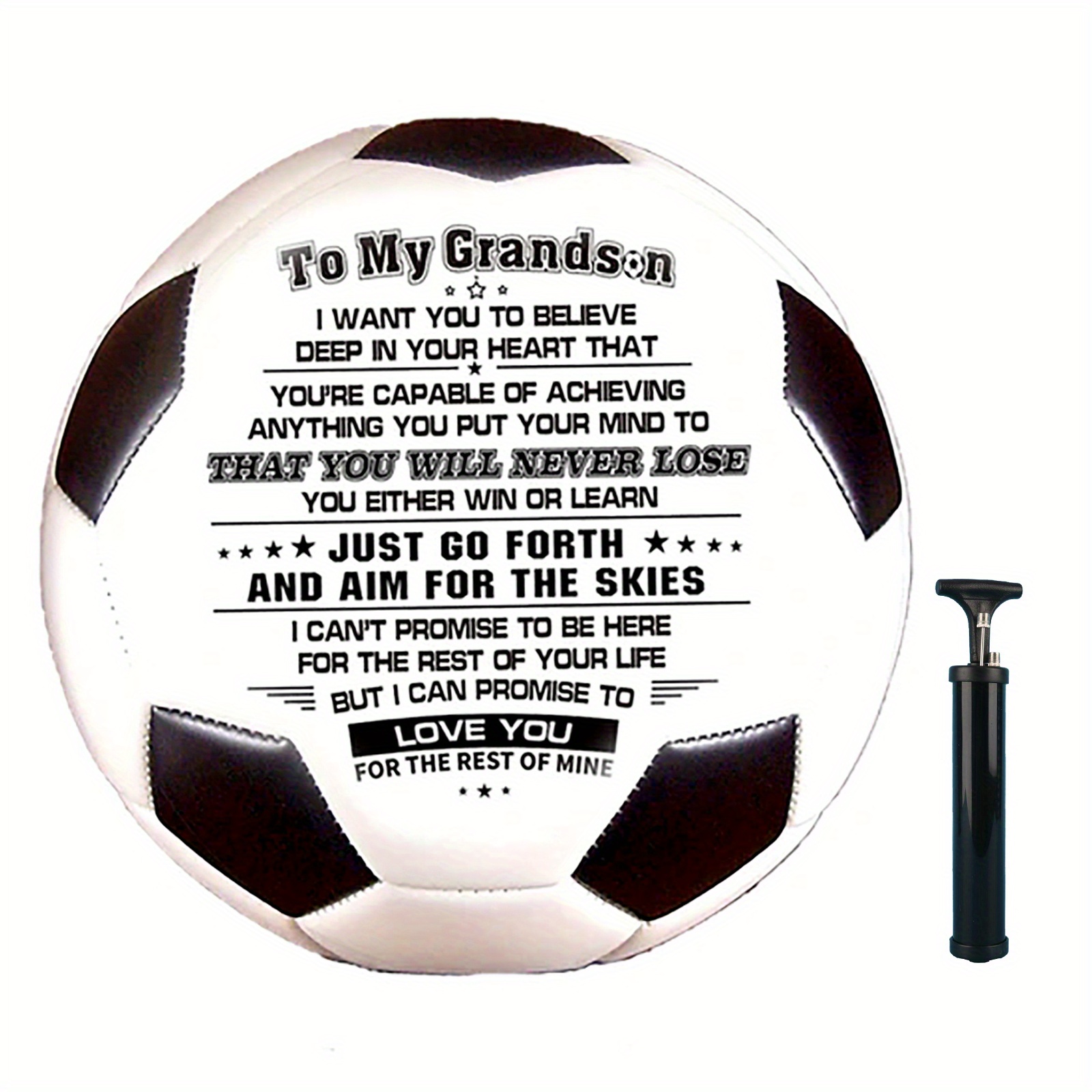 Ballon de Football imprimé professionnel, cadeau de remise de diplôme  d'anniversaire à votre fils, pour