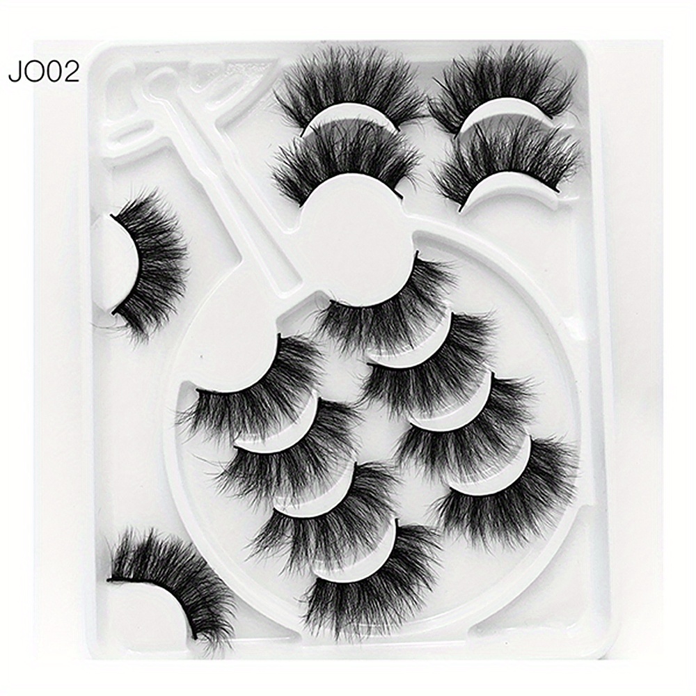 7 Pairs 8D Fluffy Faux Mink False Eyelashes