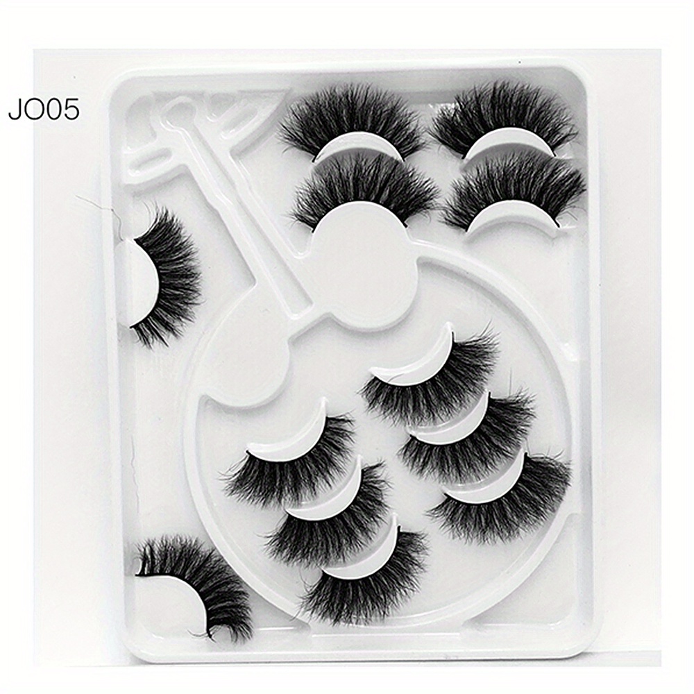 7 Pairs 8D Fluffy Faux Mink False Eyelashes