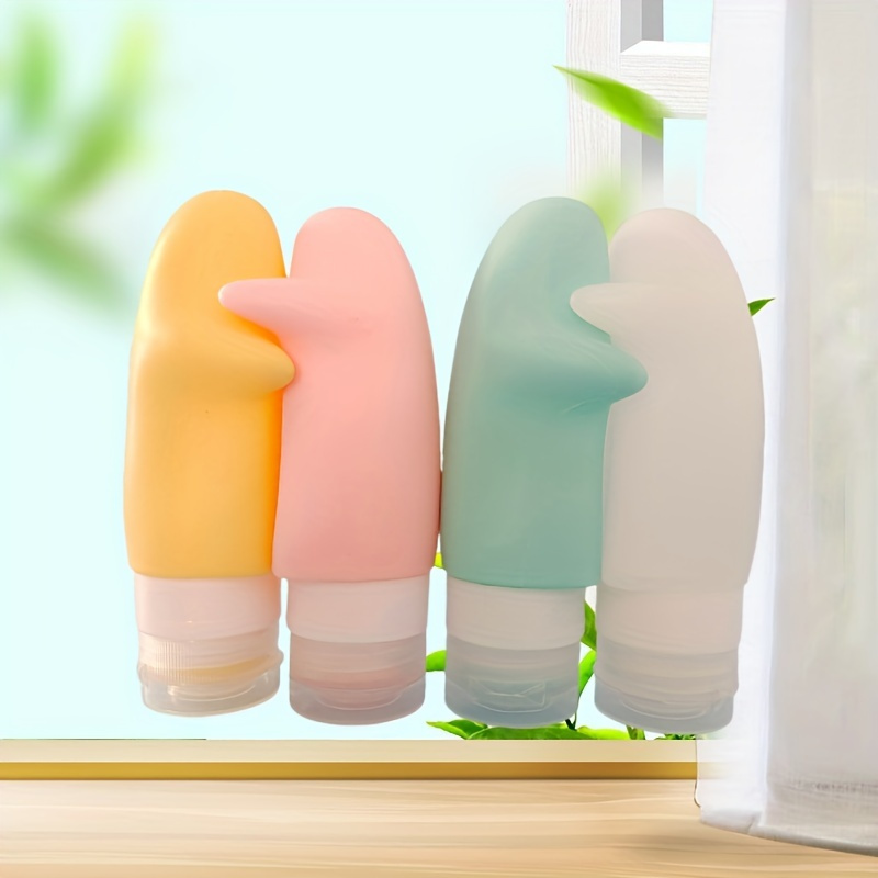 Embrace Together - Cute Silicone Travel Bottles, Leak Proof Squeezable  Refillable Travel Accessories Toiletries Containers Travel Size Cosmetic  Tube F