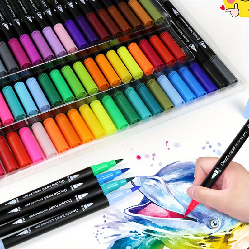 24-color Watercolor Pen With Soft Double-headed Watercolor Pen, Washable  Soft Pen Set, Painting Tool, Color Marker Pen