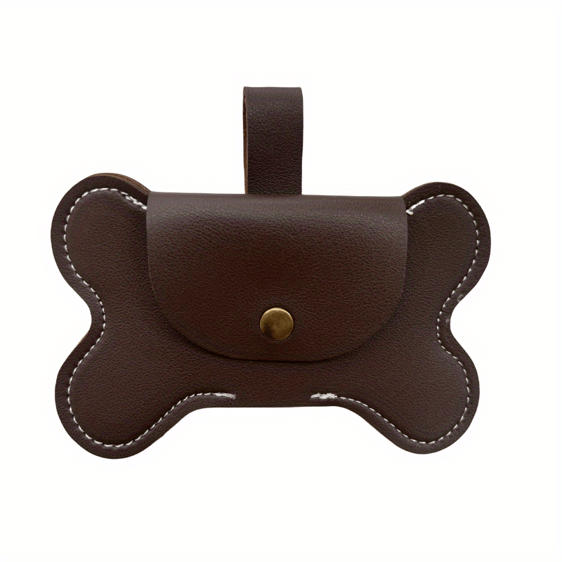 Bone Shaped Dog Poop Bag Holder Leash Attachment