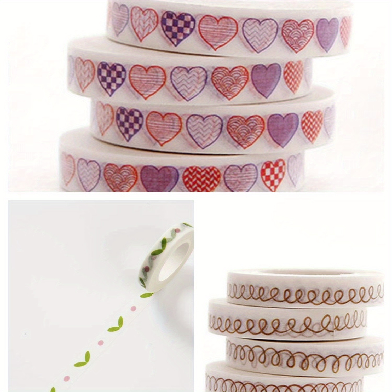 Creative Heart Grass Cartoon Washi Tape, Lace Narrow Border Hand Account  Book Tape,, Used For Diary Album Tape Diy Decoration Border, Can Be Torn  Dividing Line Decoration Tape, - Temu