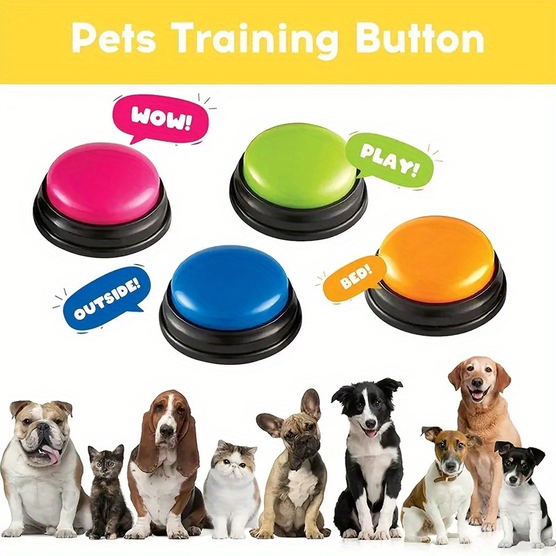 DualPet Sound Button Pet Voice Recorder Talking Toy Squeeze Box