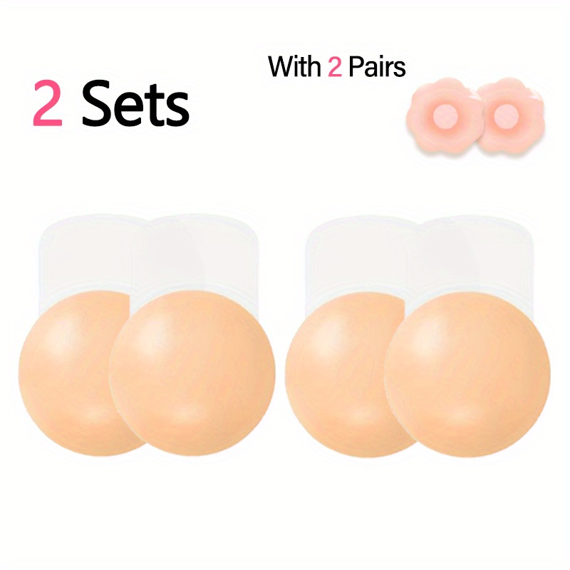 2 pairs nipple covers - Beige - Ladies