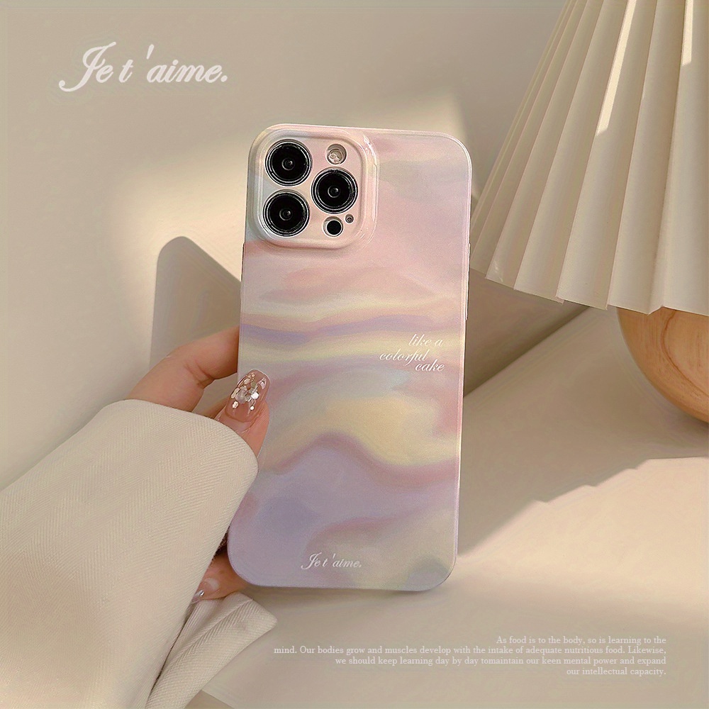 CASE FOR IPHONE 14 13 12 11 SE 8 PRO SHOCKPROOF PHONE COVER RAINBOW MARBLE