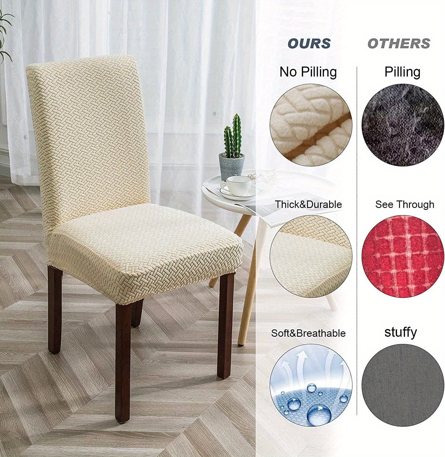 4/6pcs Fundas Asiento Impermeables Fundas Silla Comedor - Temu Mexico