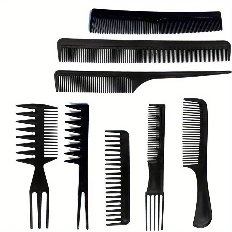 Hair Styling Comb Set Wide Tooth Comb Flat Comb Rat Tail - Temu Philippines