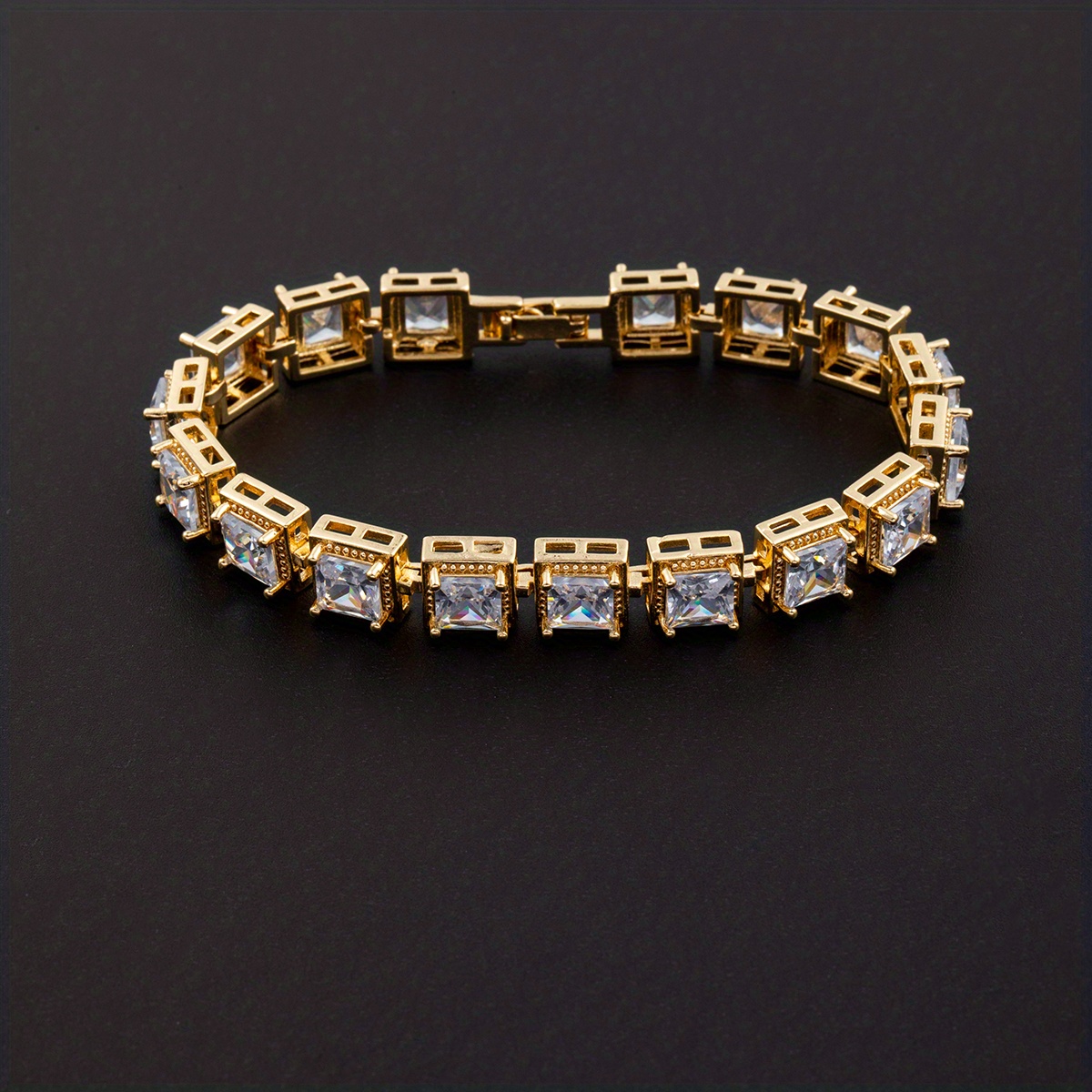 1pc Fashionable Rhinestone & Flower Decor Chain Bracelet for Women for Daily Decoration,one-size