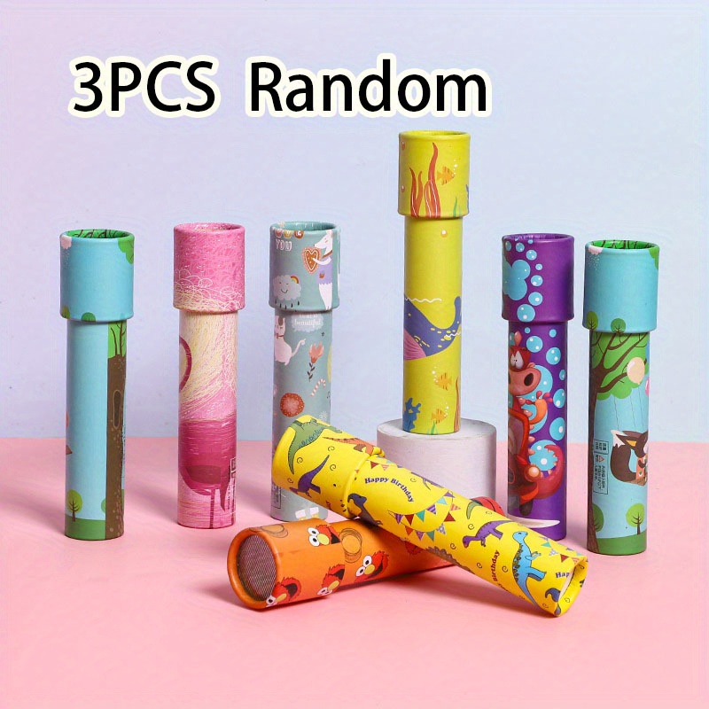 24 piezas de caleidoscopios clásicos juguetes educativos regalos de  devolución de papel tubo de caída lente prisma juguetes vintage antiguos  recuerdos