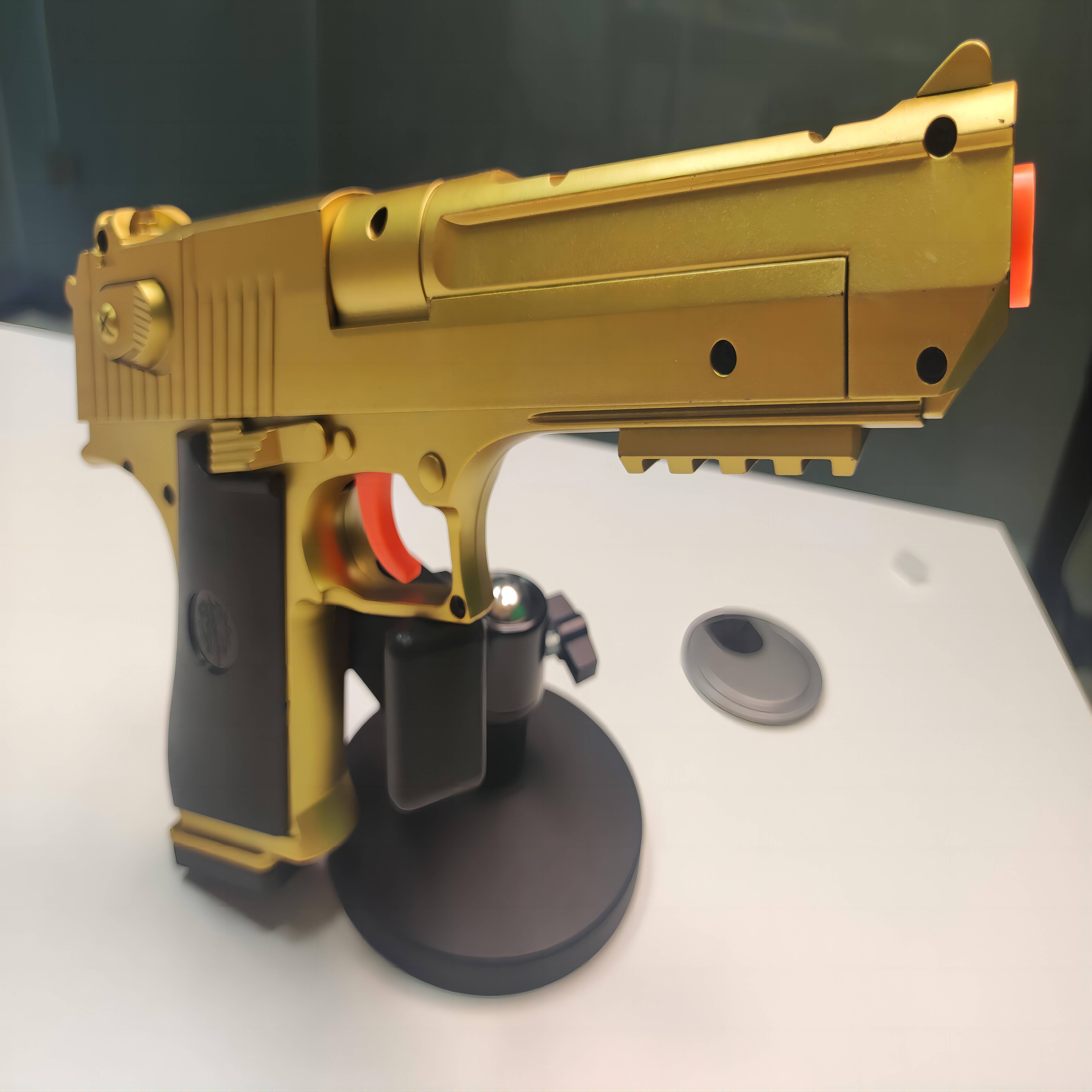 Desert Eagle Golden Gun Toys Boy Joga Fora Arma Pistola Softball