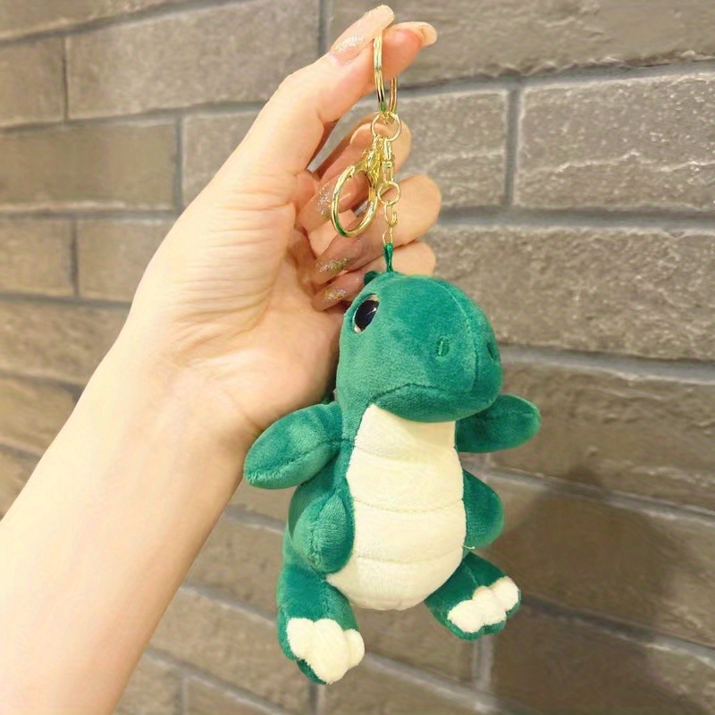 1pc 3d Crocodile Stuffed Plush Pendant Dinosaur Keychain Bag Charm Backpack  Ornament