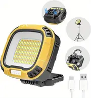 light, 1pc led work light rechargeable portable magnetic waterproof light with 14 lighting modes car repair camping working outdoor work light details 0
