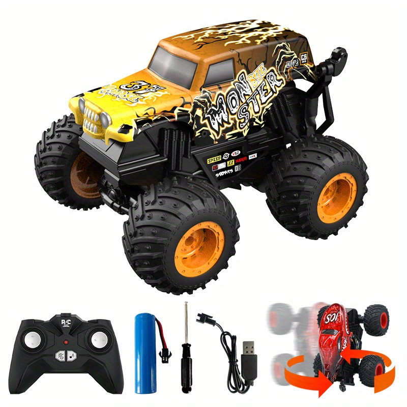 Remote control cheap monster truck stunt