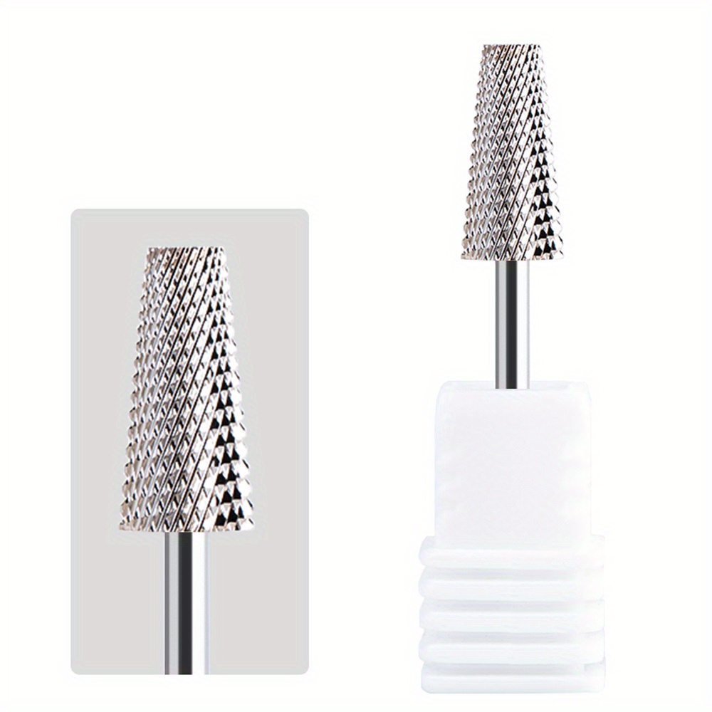 Image of Taper Carbide Nail Drill Bits Rotate Electric Milling Cutter For Manicure Gel Polish Remover Nail Files Pedicure