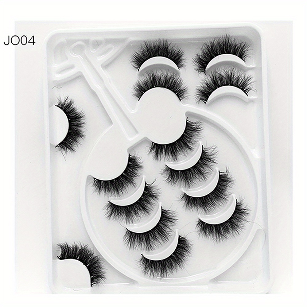 7 Pairs 8D Fluffy Faux Mink False Eyelashes