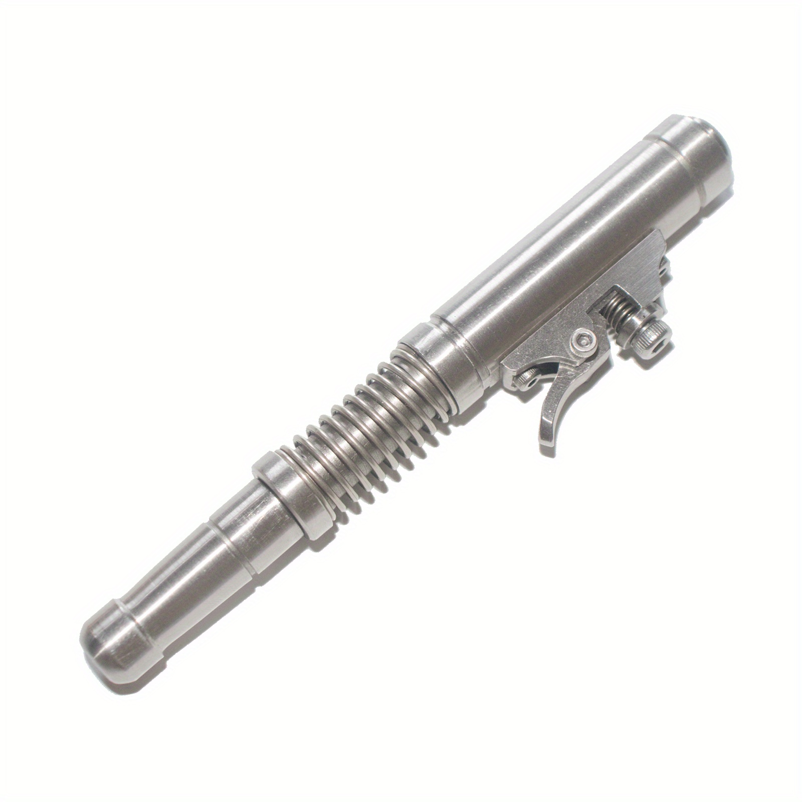 Image of Edc Outdoor Stainless Steel Cover Round Ballpoint Pen Code Hat Removal Mechanical Pen Mechanism Press Spring Release Pen Writing Tool Metal Portable High-end Handmade Pen
