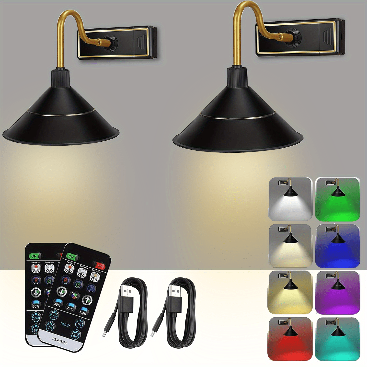 Akku Wandleuchte Innen Batteriebetrieben, USB Wiederaufladbare RGB  Wandlampe mit Fernbedienung, Dimmbar 16 Farben RGB Ambiente Beleuchtung mit  Timer-Funktion, Kabellose Wandleuchten für Schlafzimmer : :  Beleuchtung