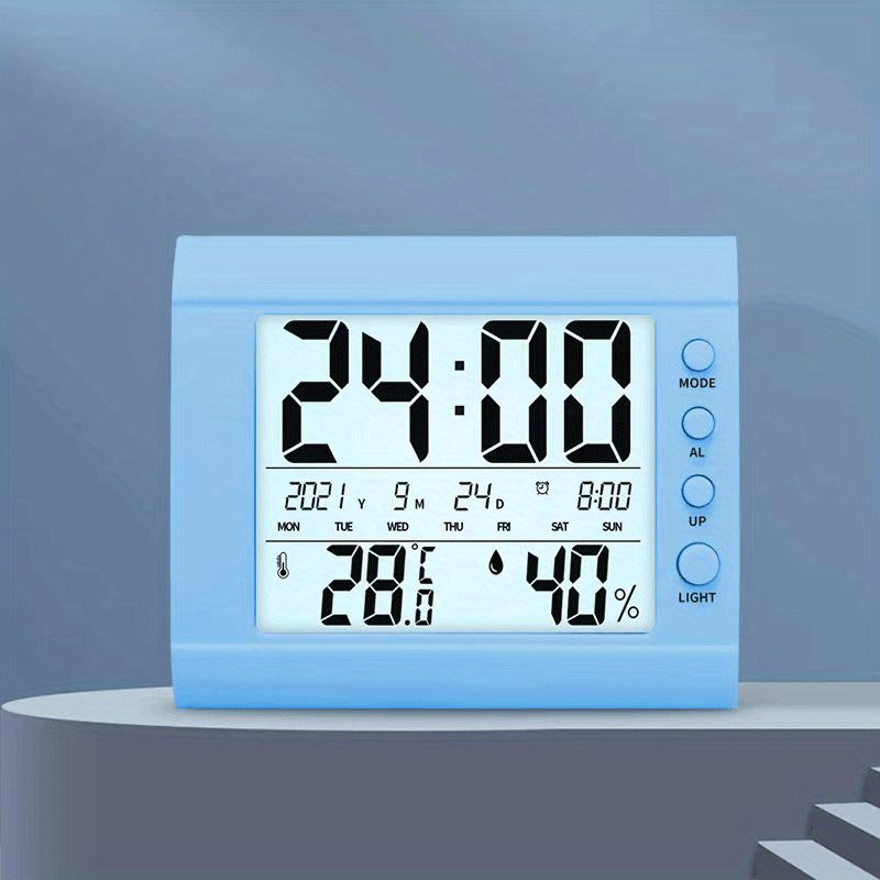 Jumbo Display Temperature and Humidity Meter with Clock