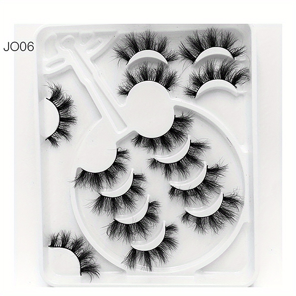 7 Pairs 8D Fluffy Faux Mink False Eyelashes