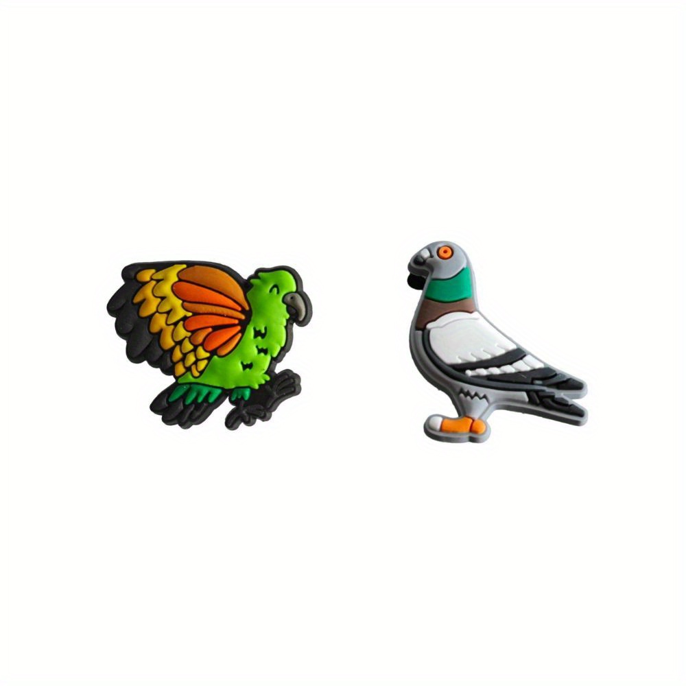 Fashion Croc Accessories Parrot - Temu