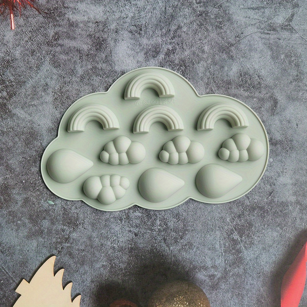 Waterdrop Cloud Heart Chocolate Mold 3d Silicone Mold Candy - Temu