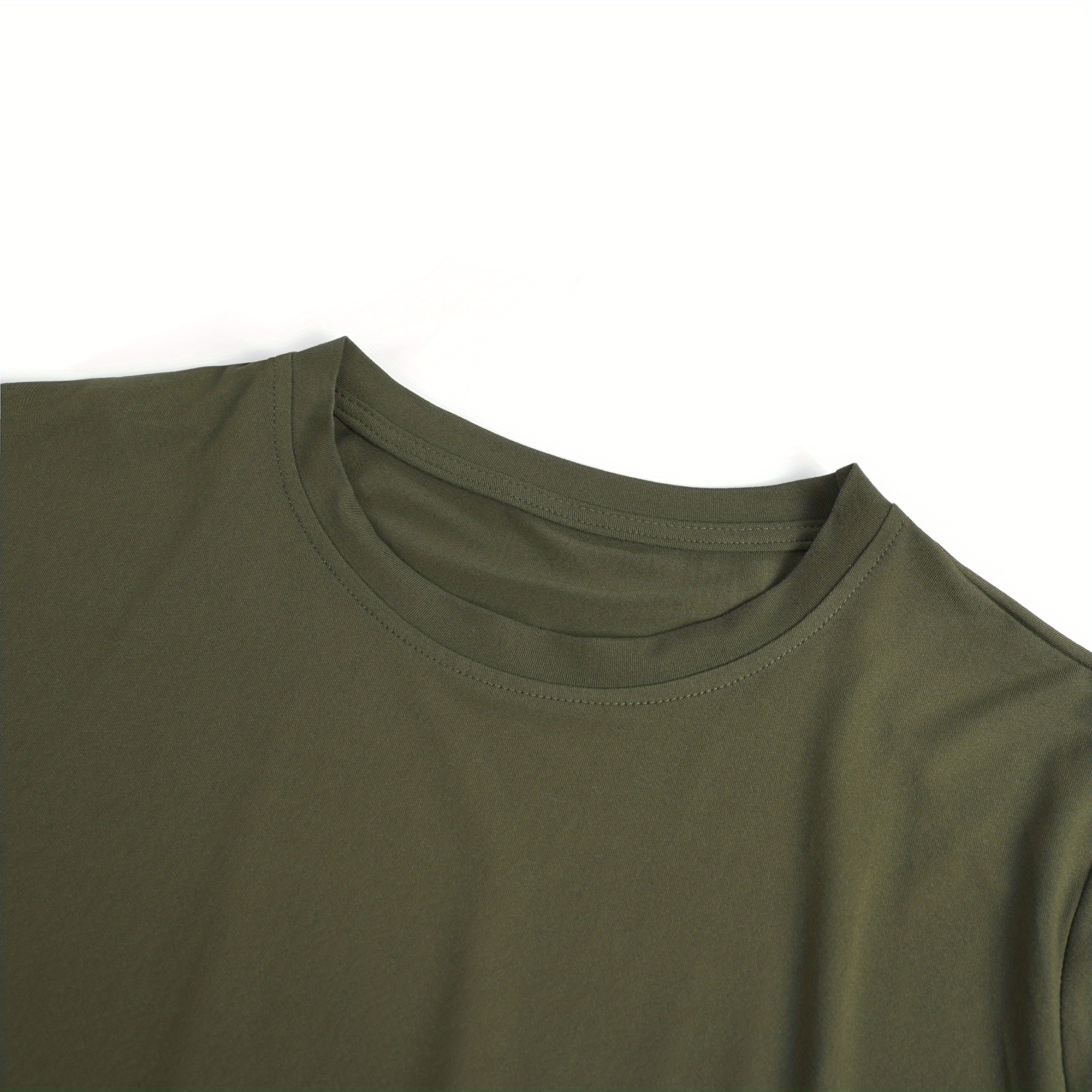 Women's Casual Solid Color Crew Neck Short Sleeve T-Shirt - Soft Breathable Fabric, Machine Washable, Versatile Everyday Top for Spring & Summer, Ladies T Shirts, Simple Design Tee, Smooth Texture Shirt, Summer Outfit, Comfortable Tee, Basic Tee, Summer Clothing