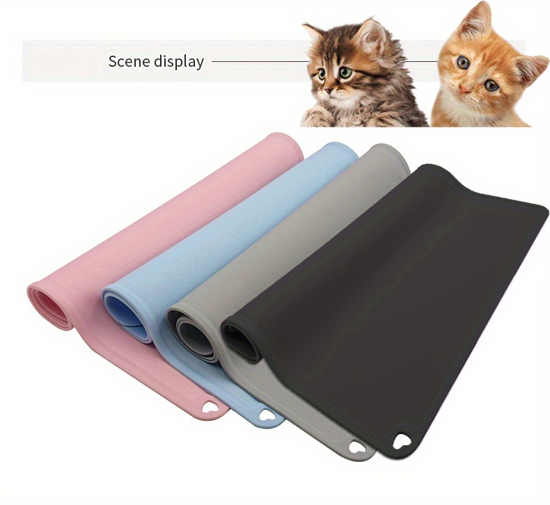 Cat scratching food clearance mat