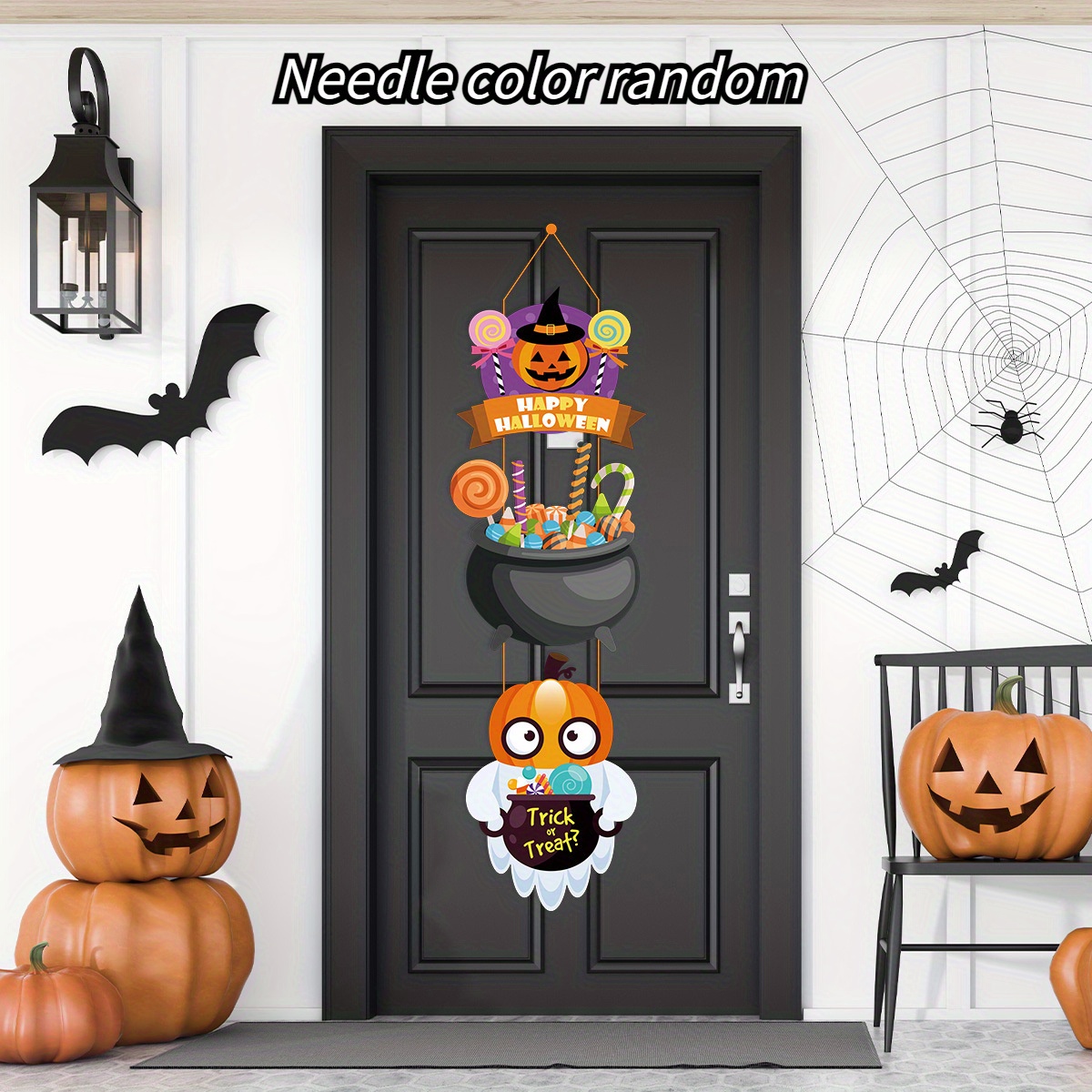 Halloween 3 Pendentes Morcego Favo Mel