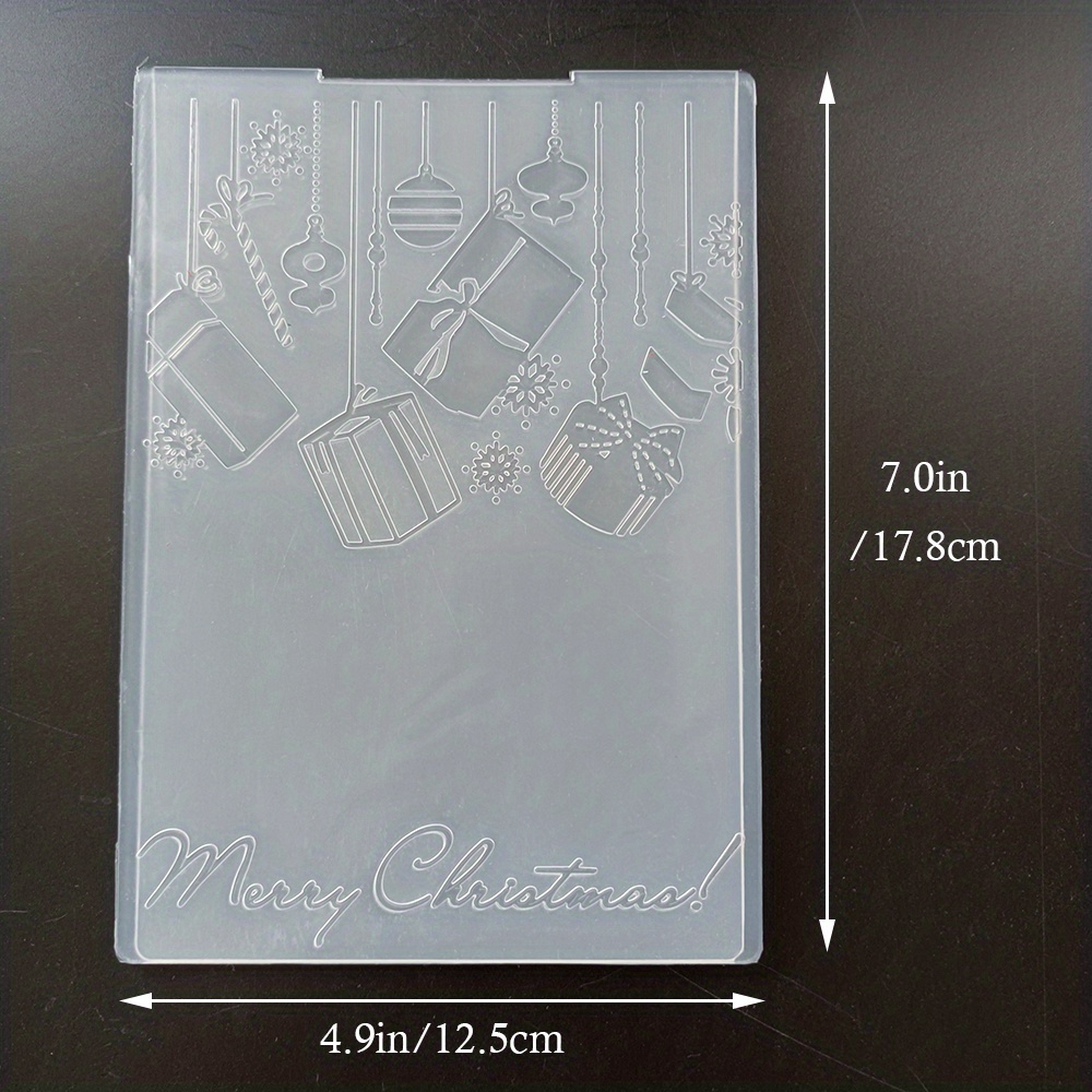 Image of Merry Christmas/christmas Gifts Embossing Folders For Card Making Embossing Machine Template For Paper Craft Album Stamps Decor