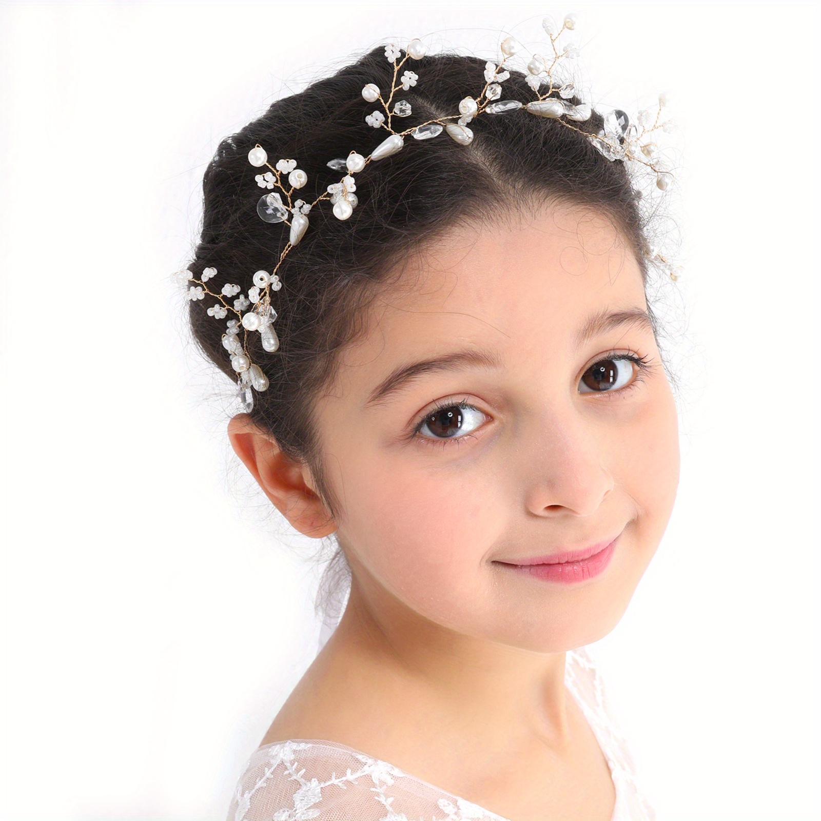 Girl's Aesthetic Handmade Princess Bridal Wedding Styling - Temu