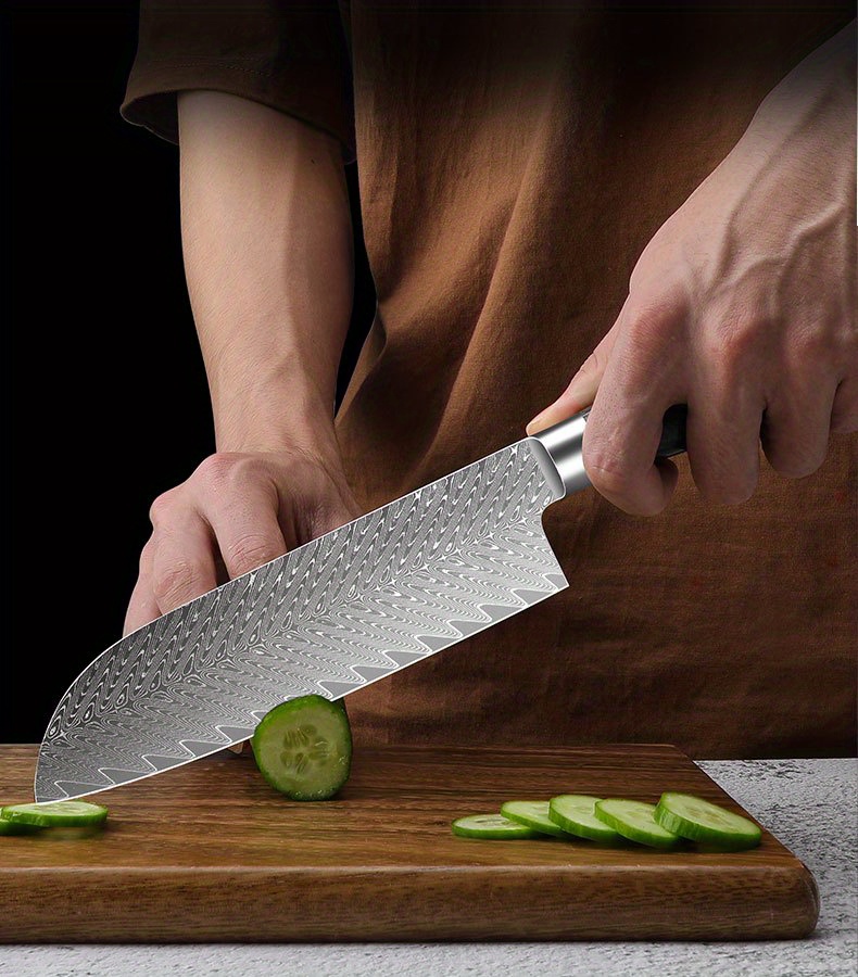 Damascus Chef Knife Household Sharp Vegetable Cutting Meat Multifunctional  Knife Commercial Japanese Food Sushi Special Knife