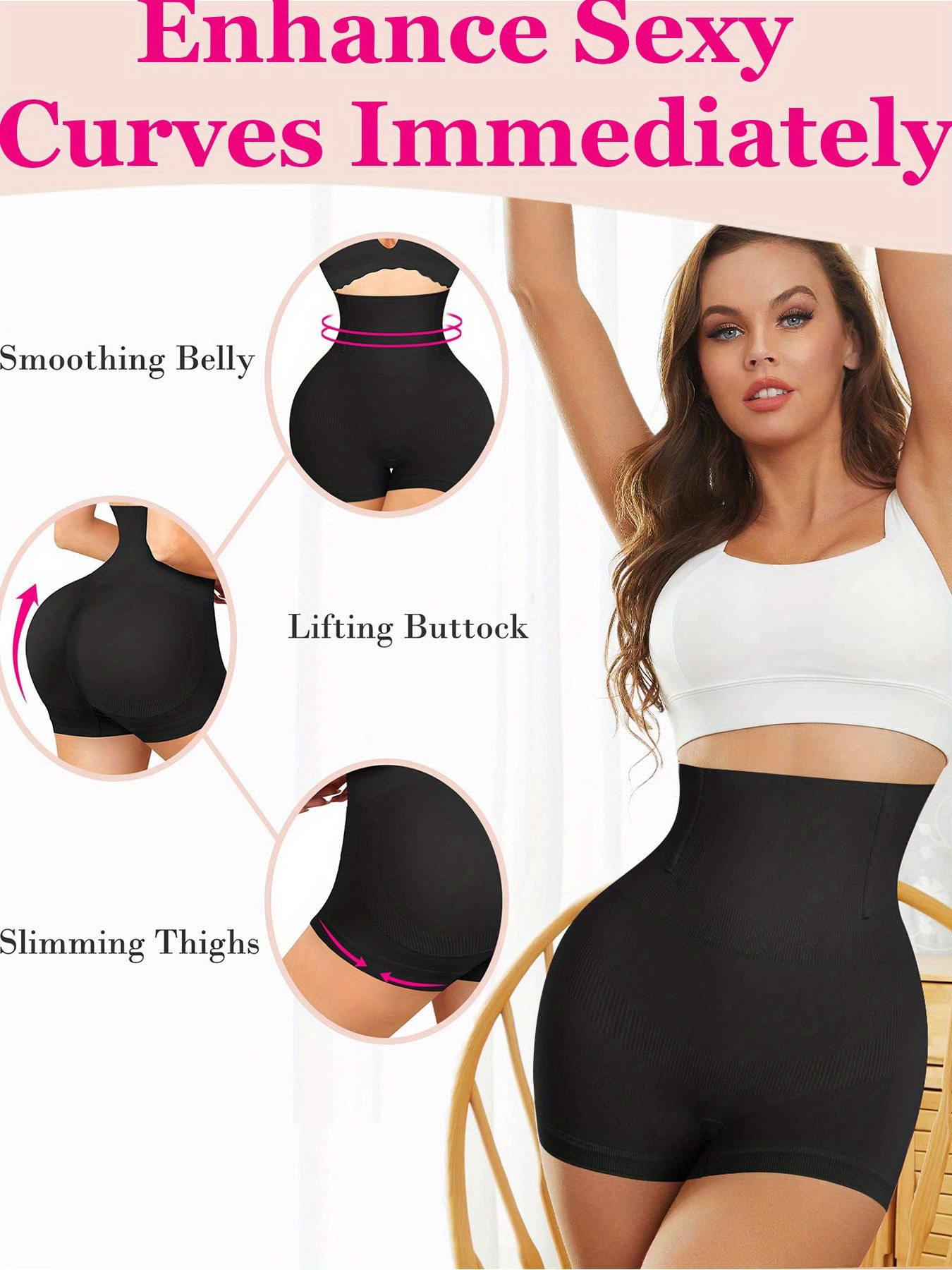 Fashion Womens Big Lifter Shapewear Tummy Control S Body Shaper Padded  Panty Ock Hip Enhancer Thigh Slimmer @ Best Price Online