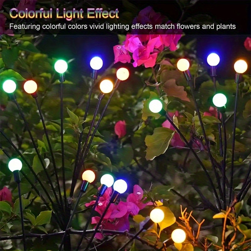 1pc/2pcs Solar Garden Lights, For Outdoor Garden, Path, Lawn, Decorations, For Halloween Christmas New Year Decoration