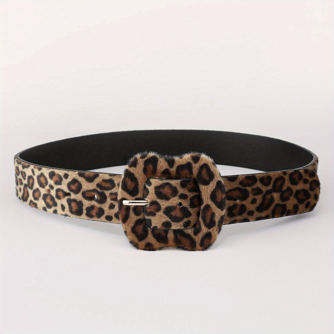 TEMU Fashion Leopard Print Women's Belt Holiday Valentine's Day Gift Clothing Accessory