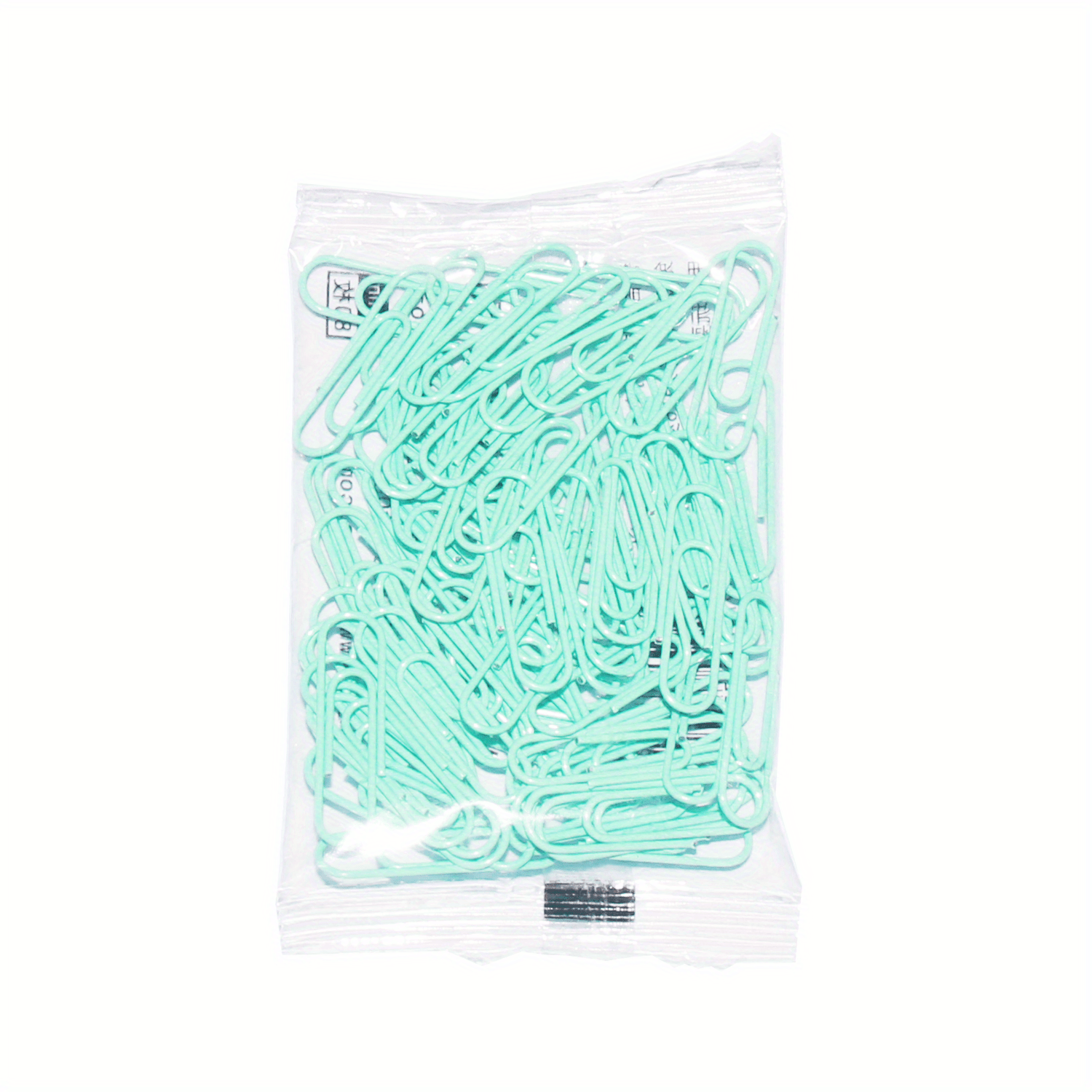80 Colorful Iridescent Paper Clips for Desk Sparkle