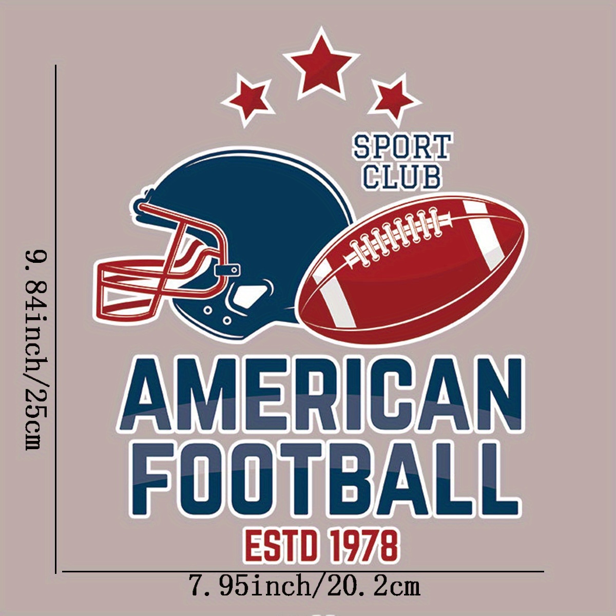 American Football Iron On Stickers Heat Transfer Decal - Temu