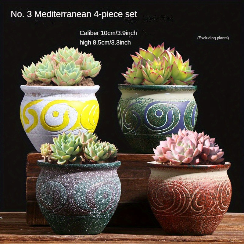 Succulent gift box - 3 ceramic pot