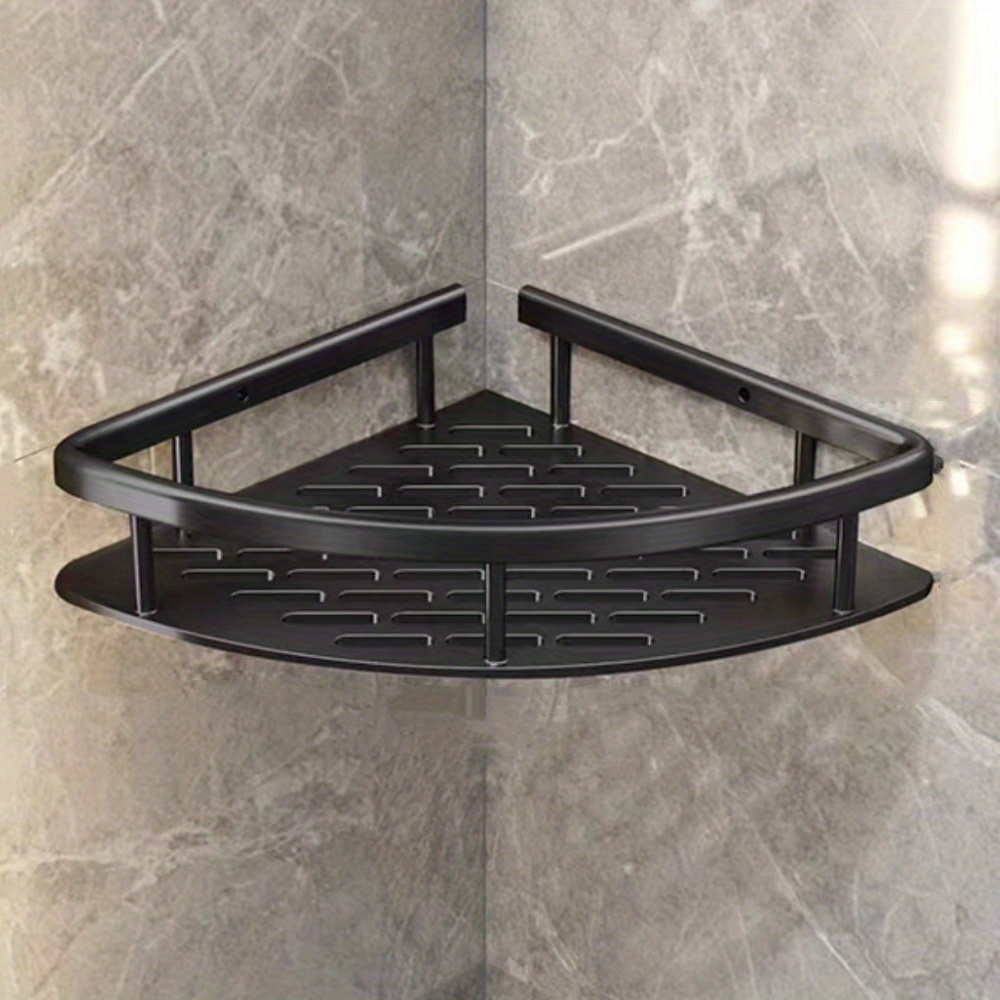 OSDUE Estante de Ducha con Colgador Aluminium, Estante de Ducha con 2  Ganchos, Rinconera Estante Baño sin Taladros para Baño Cocinas : :  Hogar y cocina