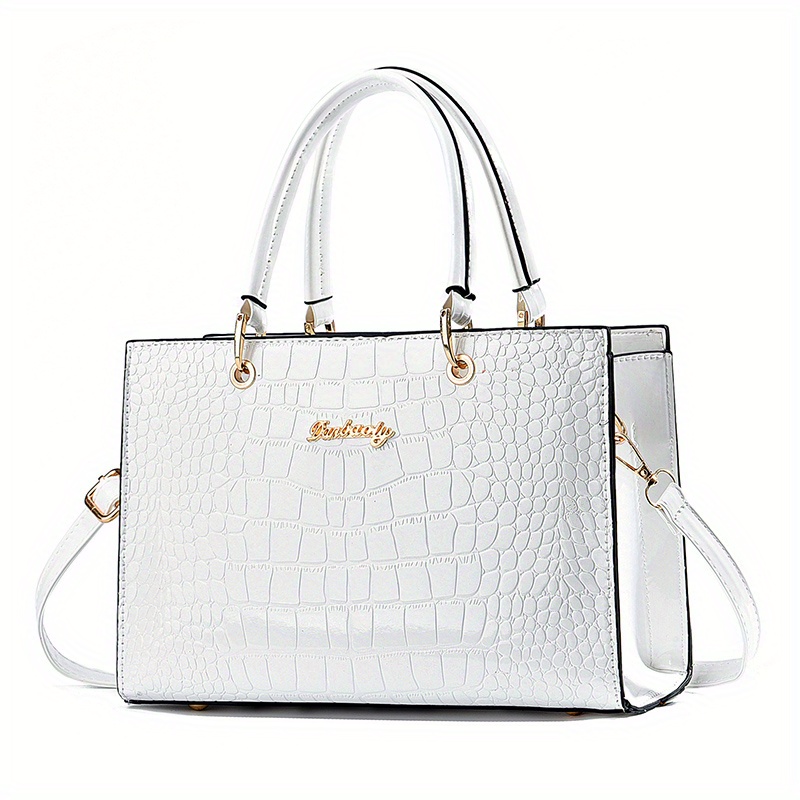 Gradient Crocodile Tote Bag for Women 2023 Advanced Contrast Color Handbags  Small Crossbody Bag Handbag Luxury Designer Handbag