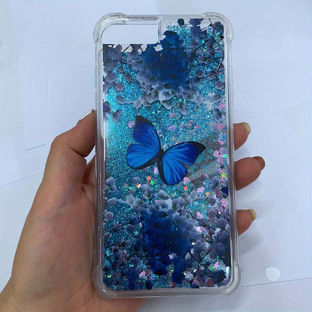 Funda rígida con líquido de color para iPhone XR