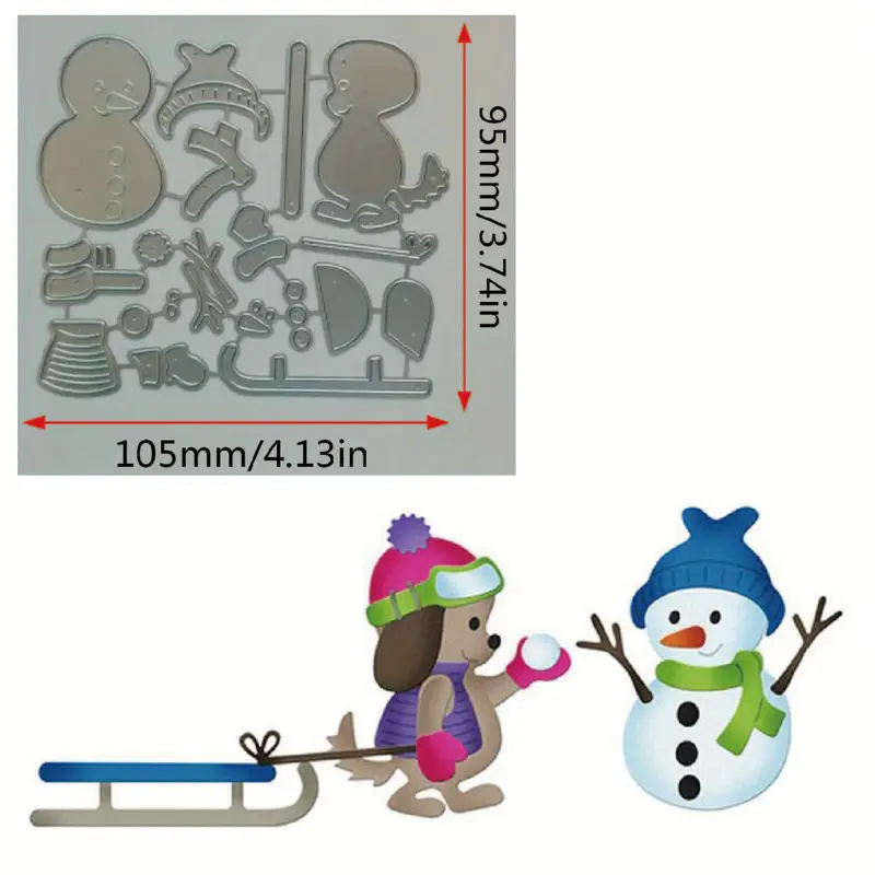 Dog Scrapbook Paper Piggy Craft Metal Cutting Dies Cut Die Mold Easter Bunny Series Scrapbook Paper Craft Knife Mould Blade Punch Stencils Dies Bunny Dies For Card Making - Foto 13