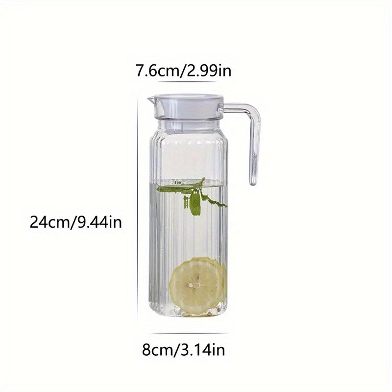 Clear Acrylic Pitcher With Removable Lid, Fridge Pitcher Perfect