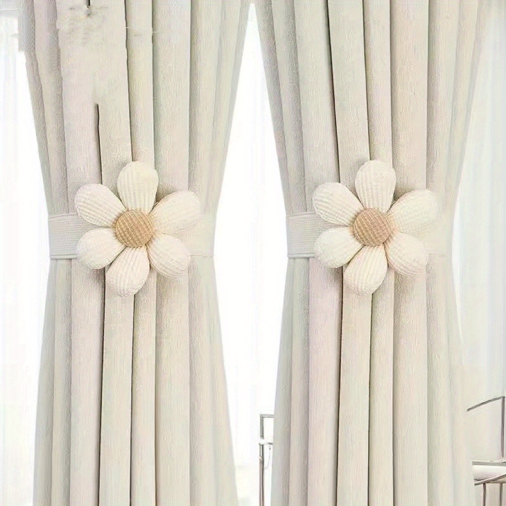 Flower Curtain Tieback Flowers Shape Curtain Holdback Temu