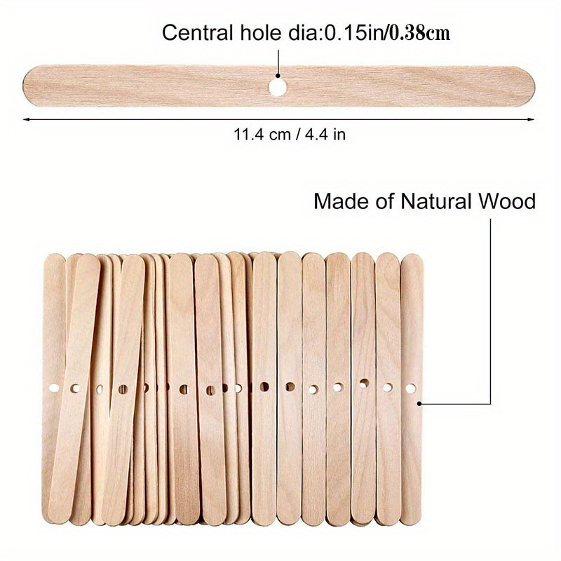 100pcs Wooden Candle Wick Holders For Candle Making, 7-hole Candle Wick  Centering Devices, Wick Centering Tools 18cm/7.08in