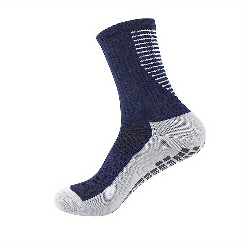 Nike Grip Strike Cushioned Crew Socks - Blue/Volt