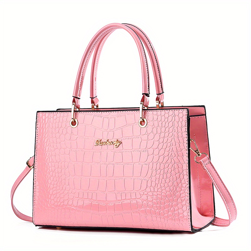 Gradient Crocodile Tote Bag for Women 2023 Advanced Contrast Color Handbags  Small Crossbody Bag Handbag Luxury Designer Handbag