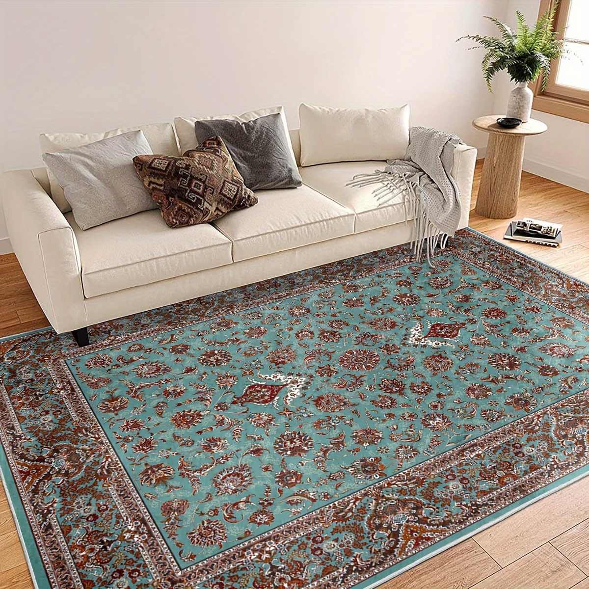 Boho Vintage Area Rug Persian Anti fatigue Kitchen Mat Soft - Temu