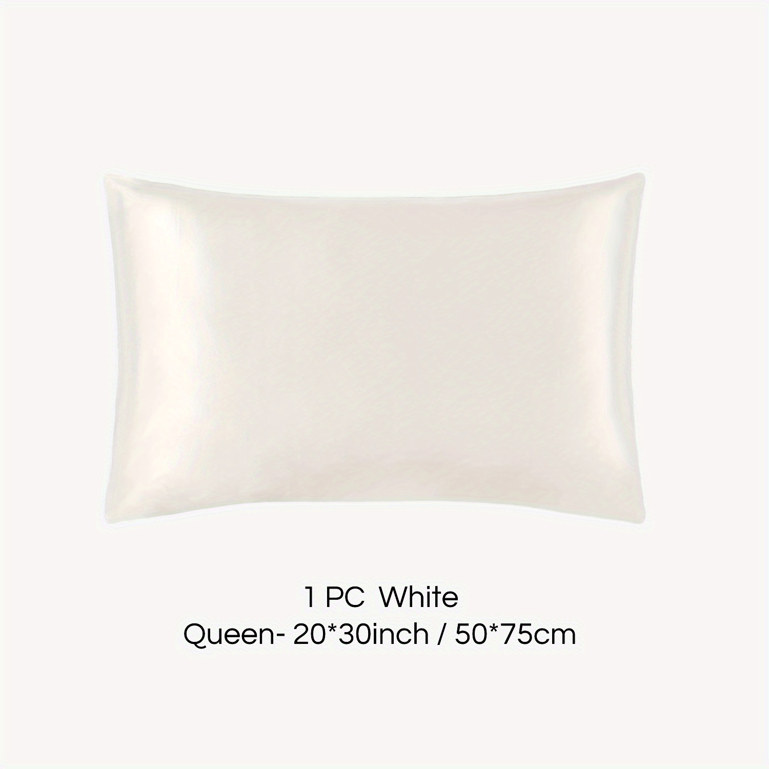 White Queen Zippered Pillowcase